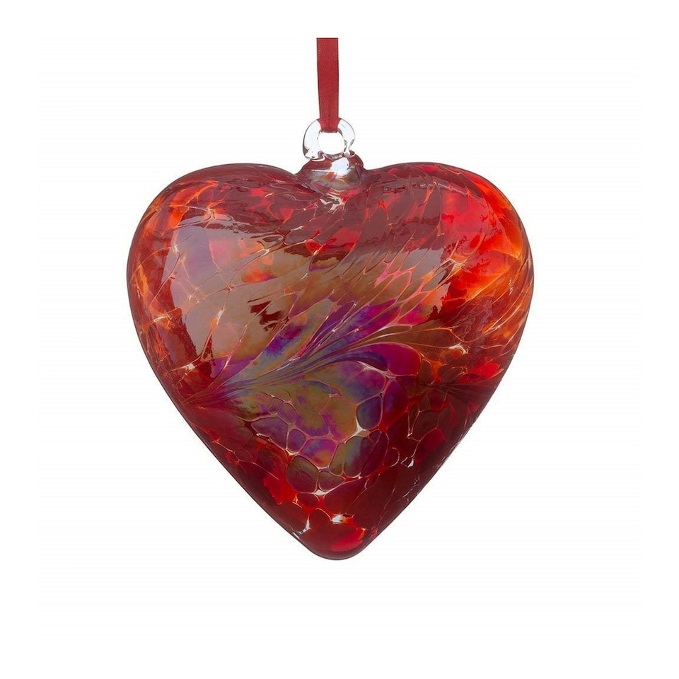 Sienna Glass Hanging Ornament 10cm Birthstone Ball September Sapphire