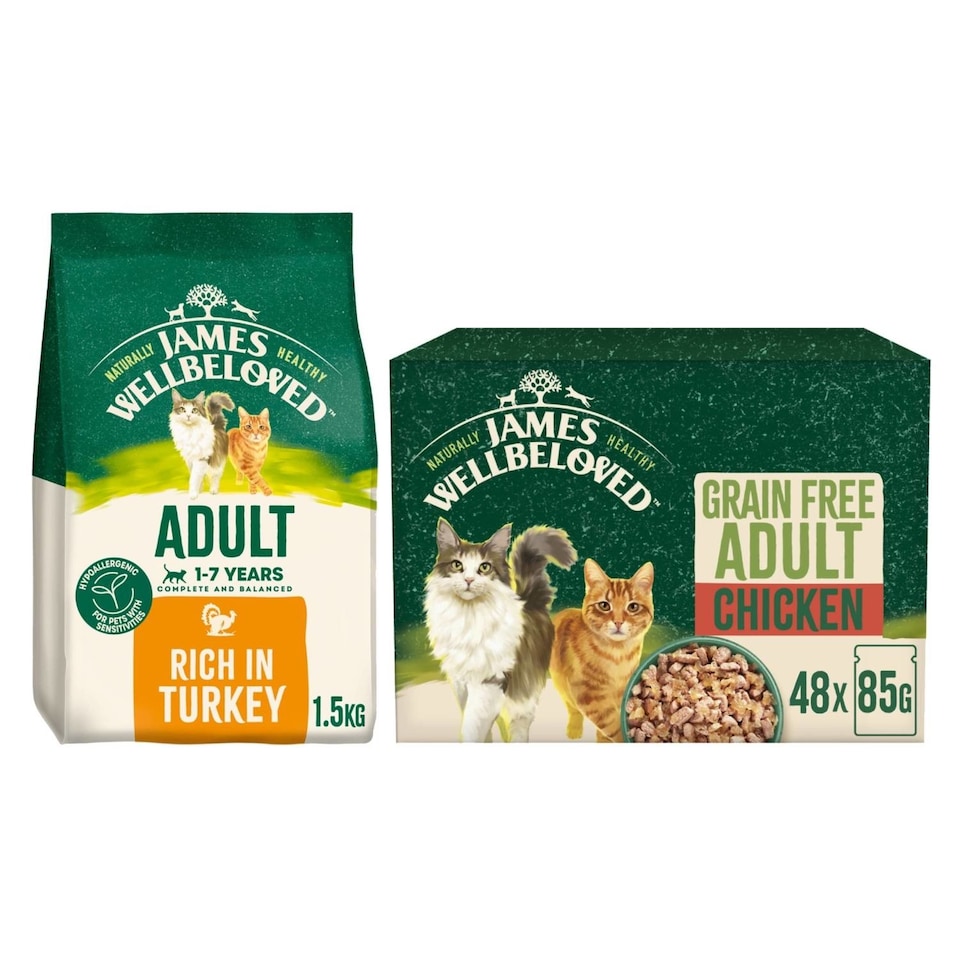 James Wellbeloved James Wellbeloved Wet Pouch 48 Bundle Chicken Turkey pet food packaging