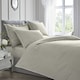 image 1 of Appletree 200TC Plain Dye Duvet Cover Set Silver with White Piping