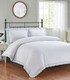 image 1 of Elise Embroidered Floral Duvet Cover Set with Pillowcases Included (White) | White | Super King | 1