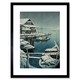 image 1 of Painting Snow Lake Mukaijima Kawase Hasui Japan 12x16" Framed Wall Art Print