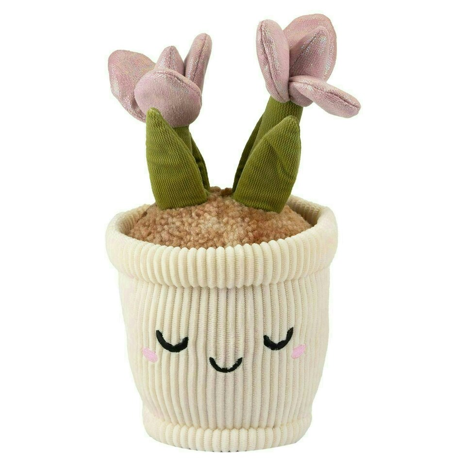 image 1 of Flowerpot Soft Toy Cute Plushie Huggable Cuddly Stuffed Toy Gift 30cm Pink