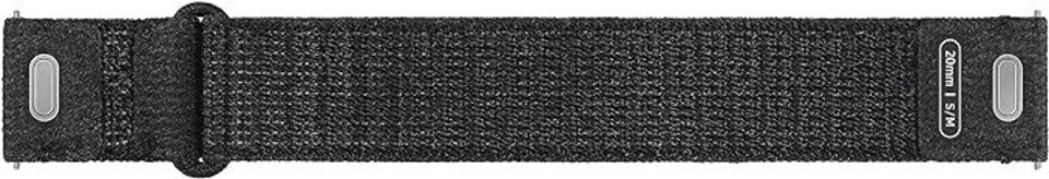 image 1 of Samsung Galaxy Watch 4-5-6 One Click Fabric Band 20mm S-M Black - ET-SVR93SBEGEU