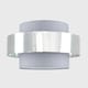 image 3 of ValueLights Matildo Grey Chrome Ceiling Pendant Shade | Grey