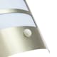 image 3 of Modern Outdoor IP44 Stainless Steel Flush Wall Lamp Fitting with PIR Sensor | Silver | Stainless Steel | 1