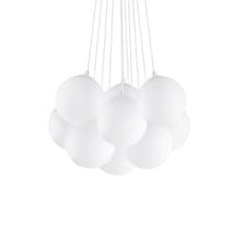 Mapa Bianco  11 Light  Small Cluster Pendant White, E14