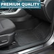 image 5 of 4PCS HEAVY DUTY UNIVERSAL BLACK RUBBER CAR MAT SET NON SLIP VAN MATS