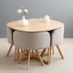 image 2 of Space Saving Dining Table with 4 Chairs Set, Dining Room Furniture