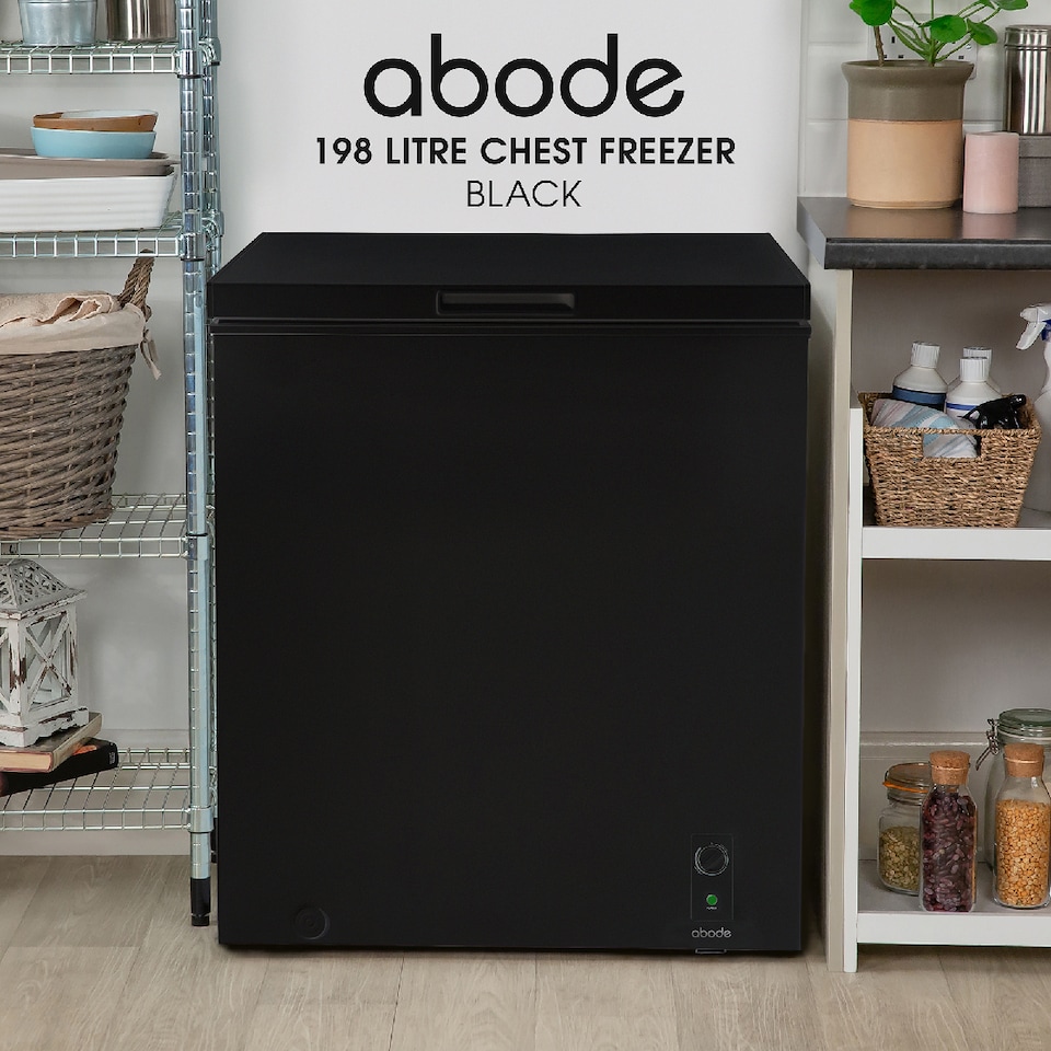 image 1 of Abode A198CF0E1B Chest Freezer 198L Black Suitable for Garages & Outbuildings
