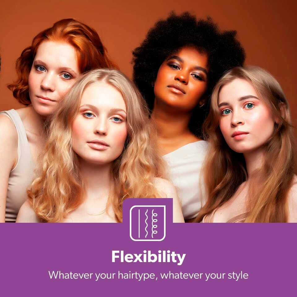 image 1 of GEEPAS 3-in-1 Hair Styler, Hot Air Brush & Volumizer – Hot Air Brush Hair Dryer
