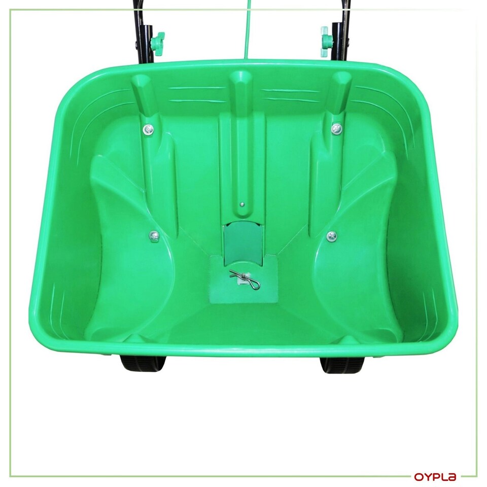 image 1 of Oypla Heavy Duty Rock Salt Grit Grass Seed Spreader 35KG Capacity