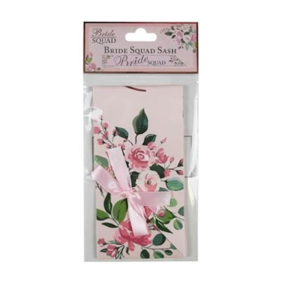 image 1 of Bride Squad Hen Party Paper Sashes - Pack of 4