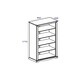 image 5 of Core Products Corona Grey Tall Bookcase H176.6cm x W80.0cm x D29.6cm Grey