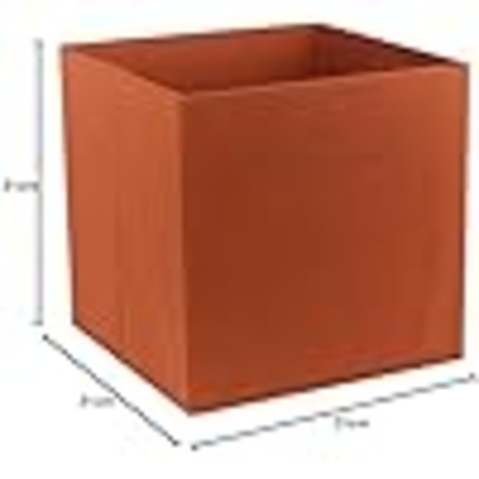 image 1 of 6 Pcs Foldable Fabric Cube Storage Boxes Collapsible Folding Box | Red | Redfox | 6