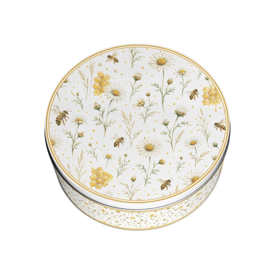 image 1 of Bees & Buds Round Cake Tin