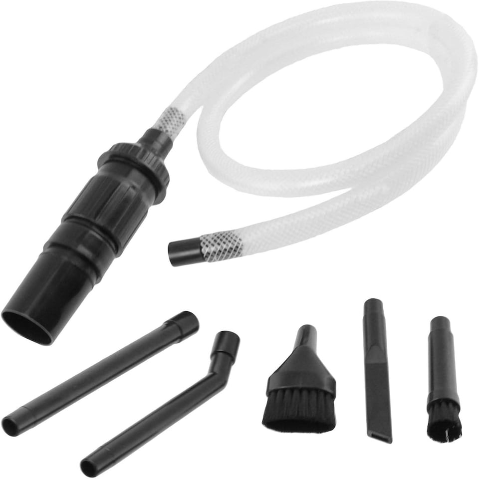 image 1 of SPARES2GO Universal Vacuum Micro Tool Kit Garage Workshop Dust Extractor Sander 30 - 38mm