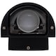 image 4 of ValueLights Ryston Black Aluminium Ribbed Glass Outdoor Wall Light