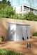 image 3 of Living and Home Outdoor Steel Storage Shed - White 270*144*202cm | White