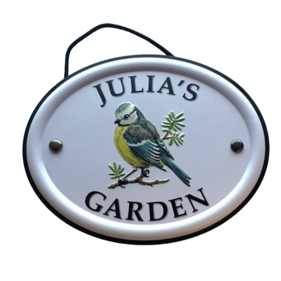 Decorative Bird Garden Sign - Julia