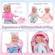image 5 of 12 inch Baby Doll Feeding Play Set with Stroller High Chair Feeding Set Clothes Storage Bag Pretent Play