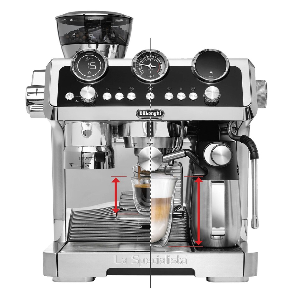 image 1 of Delonghi La Specialista Maestro Bean to Cup Manual Coffee Machine, Silver