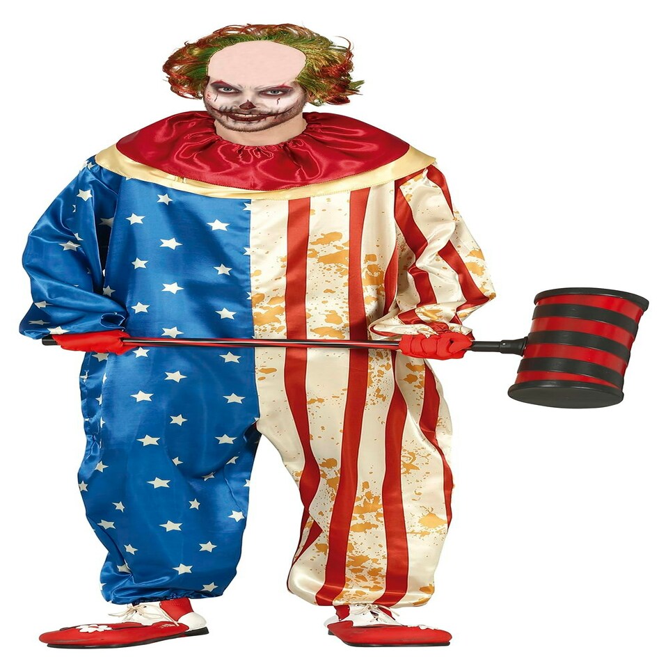 image 1 of Fancy Dress Adult Mens Patriot Clown - XL