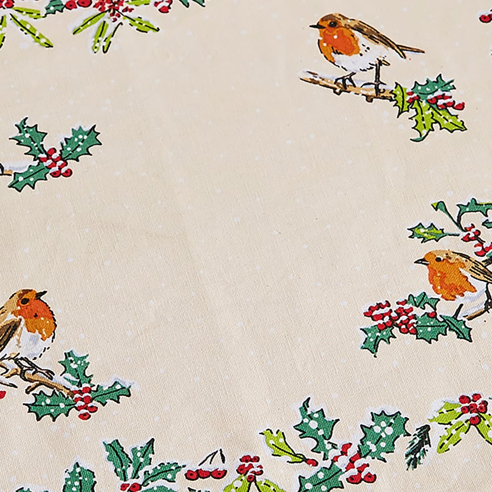 image 1 of Ulster Weavers Christmas Robins Placemat - 2 Pack Green