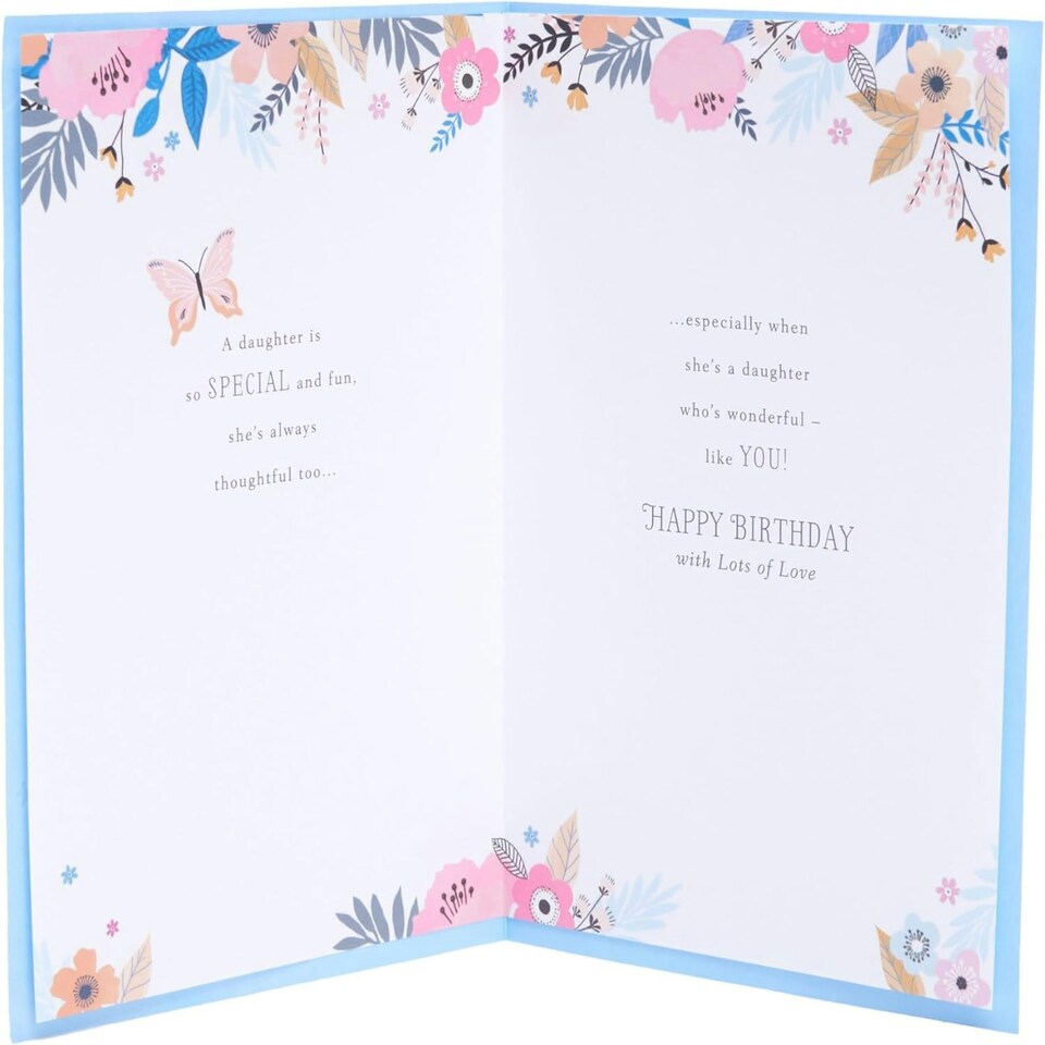 image 1 of Floral Loving Design Daughter Birthday Card