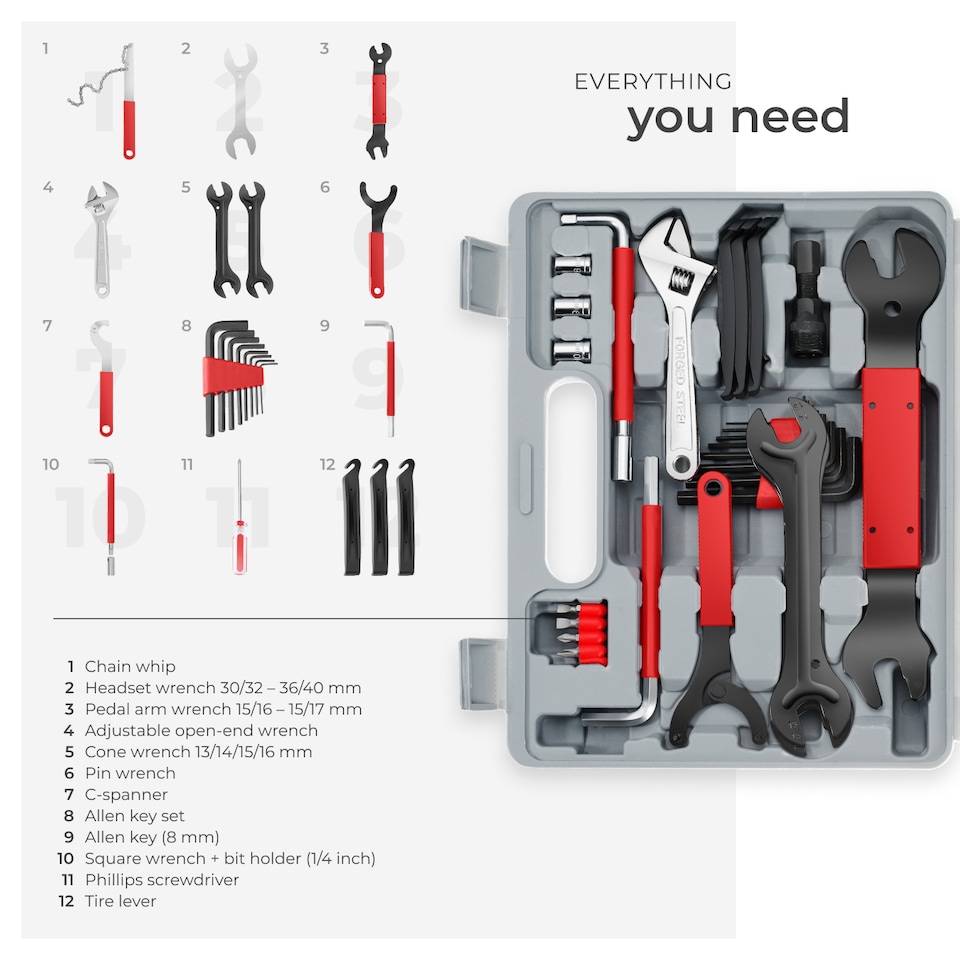 image 1 of Tool Kit - 50-piece DIY set for bikes