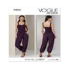 Vogue 2035 Paper Sewing Pattern – Women’s Jumpsuit, Size H5(6–8–10–12–14), Advanced