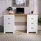 image 3 of Computer Desk Study Table Home Office Workstation Furniture | White