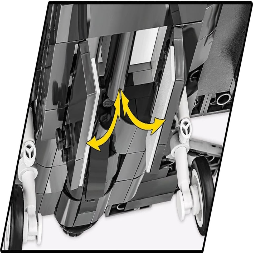 image 1 of F-35B STOVL Lightning II brick plane model - COBI 5895 - 580 bricks