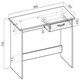 image 3 of Computer Desk Nano Sonoma Oak (1 box) N/A