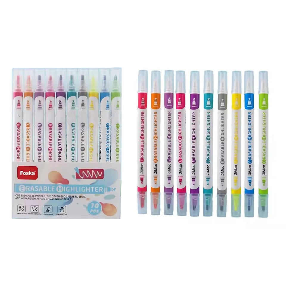 image 1 of Pack of 10 Erasable Highlighters
