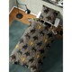 image 2 of Black Adam Duvet Cover Set - Black/Yellow/Grey - Single Black | Single