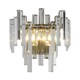 image 1 of Pagazzi Onega Antique Brass & Glass Crystal Wall Light