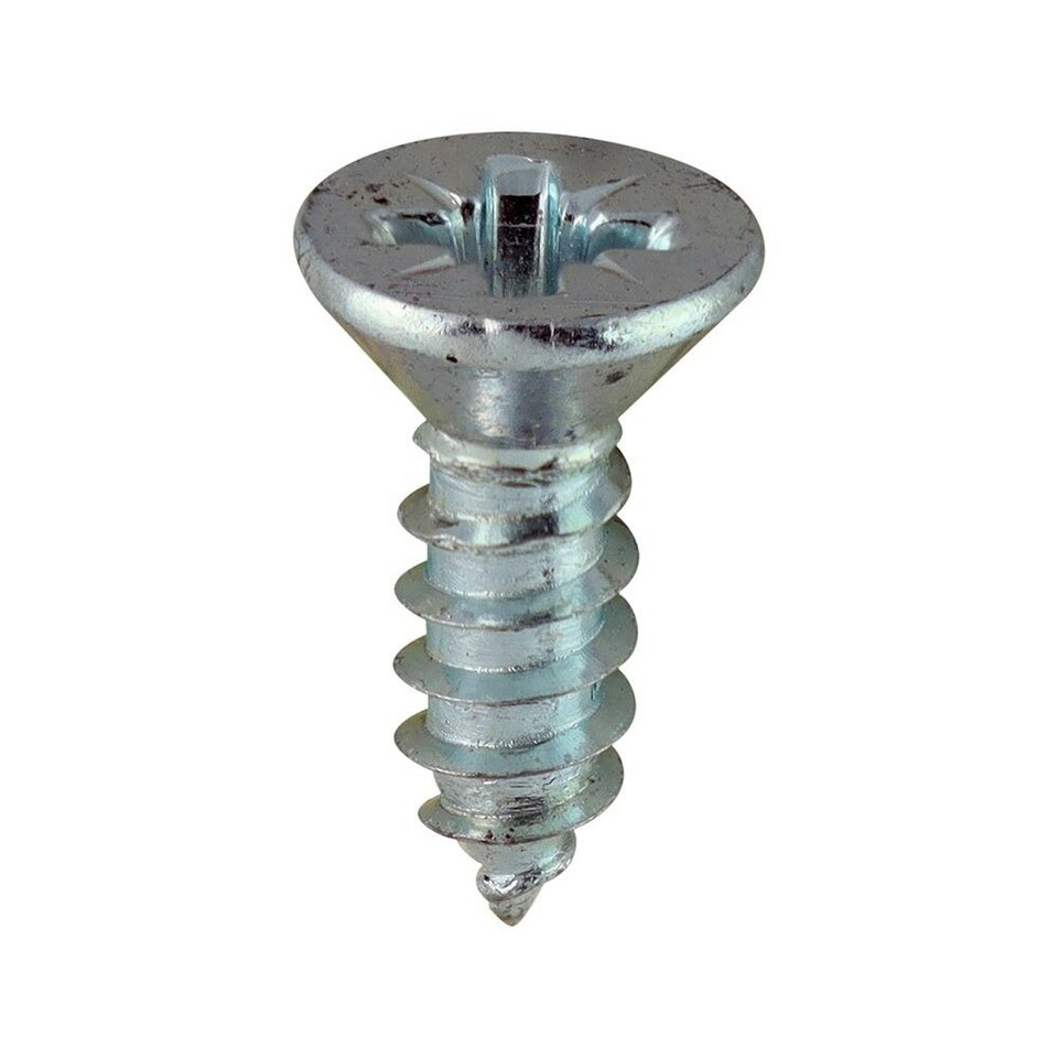 image 1 of Timco - Self-Tapping Screws - PZ - Countersunk - Zinc (Size 6 x 1/2 - 200 Pieces)