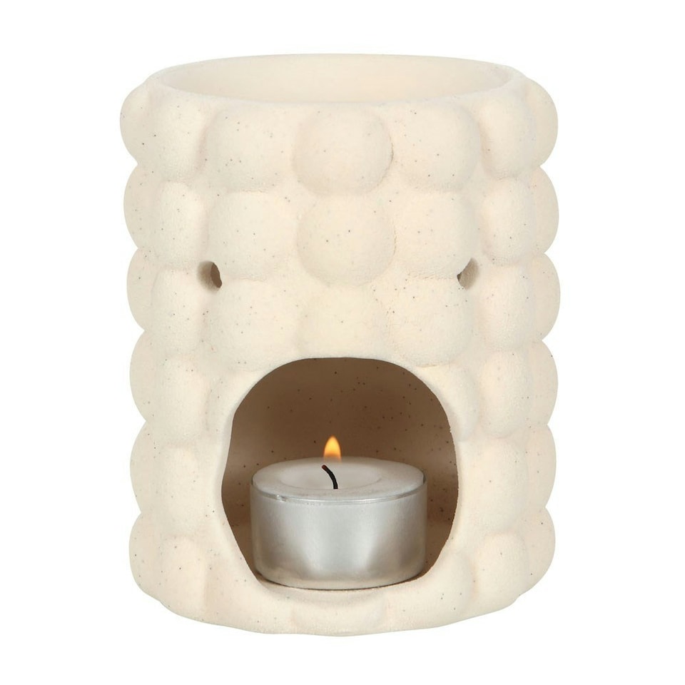 image 1 of Something Different Speckle Bubble Oil Burner - Cream - One Size