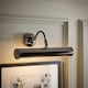 image 2 of ValueLights Gemini Pair Black Chrome Twin Picture Wall Lights | Black