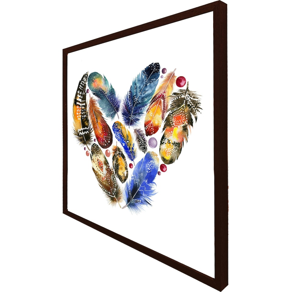 image 1 of Boho tribal heart (Picutre Frame) Brown | S