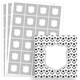 image 1 of Football Design 40mm Square Sticker sheet of 24