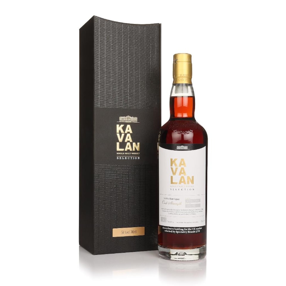 image 1 of Kavalan - Selection Vinho Barrique Single Cask Whisky (UK Exclusive) | Multi | Vivid aromas—think luscious stewed berries, deep raw chocolate, and the rich, earthy notes of fruity perique tobacco. On the palate, this whisky is nothing short of monumental, showcasing layers of complexity. The sweet and tart interplay of ripe fruits dances alongside the velvety richness of chocolate, while the tobacco adds a sophisticated, smoky undertone. | 1