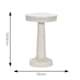 image 4 of ValueLights Talence White Dimmable Table Lamp and Integrated Bulb