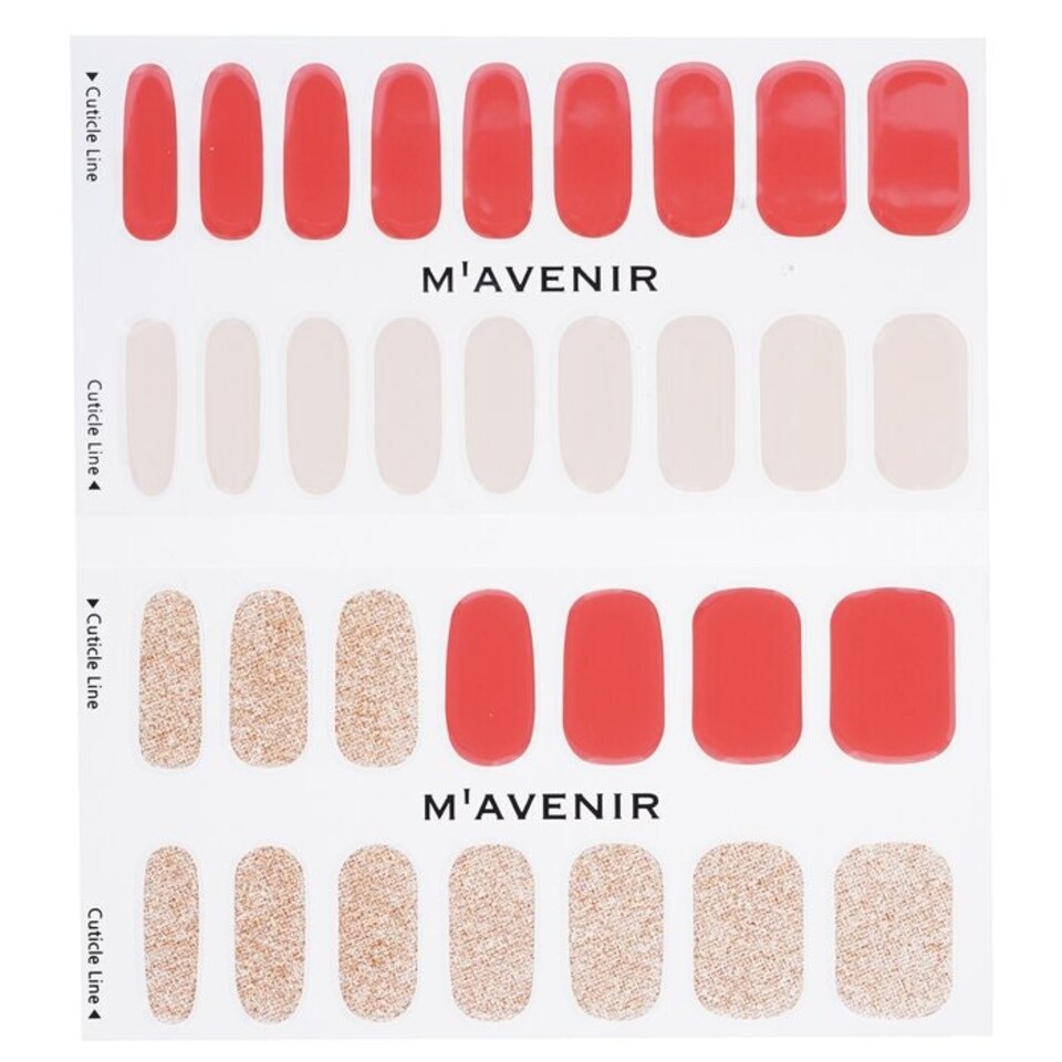 image 1 of Nail Sticker (pink) - # Brillante Rose Nail - 32pcs Pink
