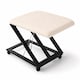 image 1 of Adjustable Folding Cushion Padded Footstool Foot Rest