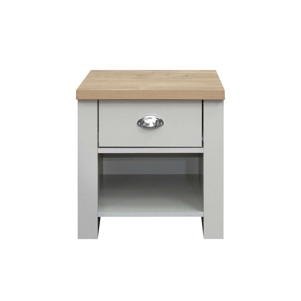 image 1 of Highgate 1 Drawer Lamp Table Grey