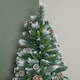 image 3 of 7ft (2.1m) Frosted Glacier Pine Snow Tipped Christmas Tree with Pinecones and 956 Tips