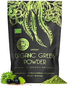 SuperSelf Organic Super Greens Powder with 12 Superfoods 200g