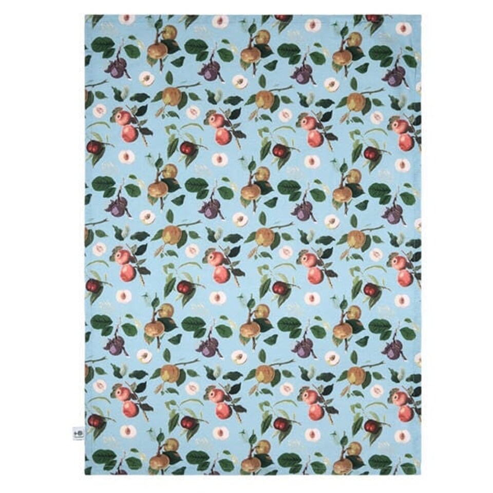 image 1 of RHS Hooker Fruit Organic Cotton Set of 2 Tea Towels Blue