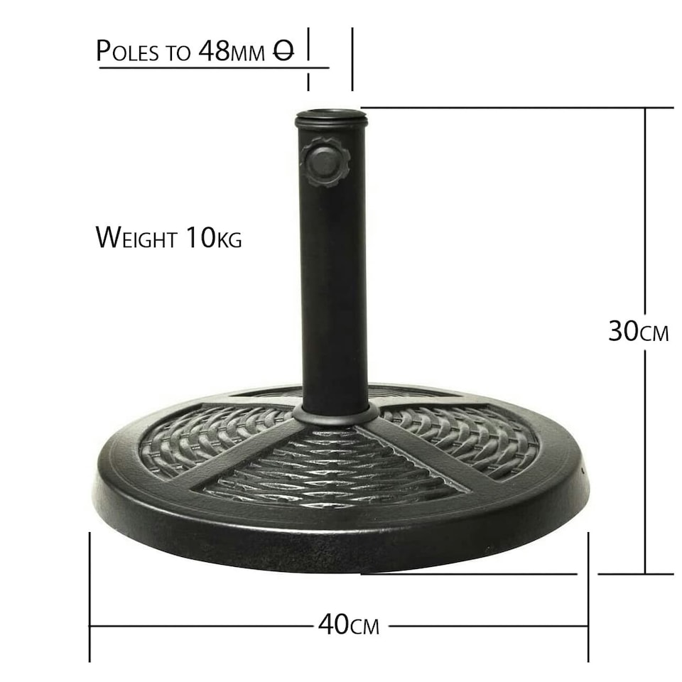 image 1 of Marco Paul  Heavy Duty Garden Parasol Umbrella Base Black